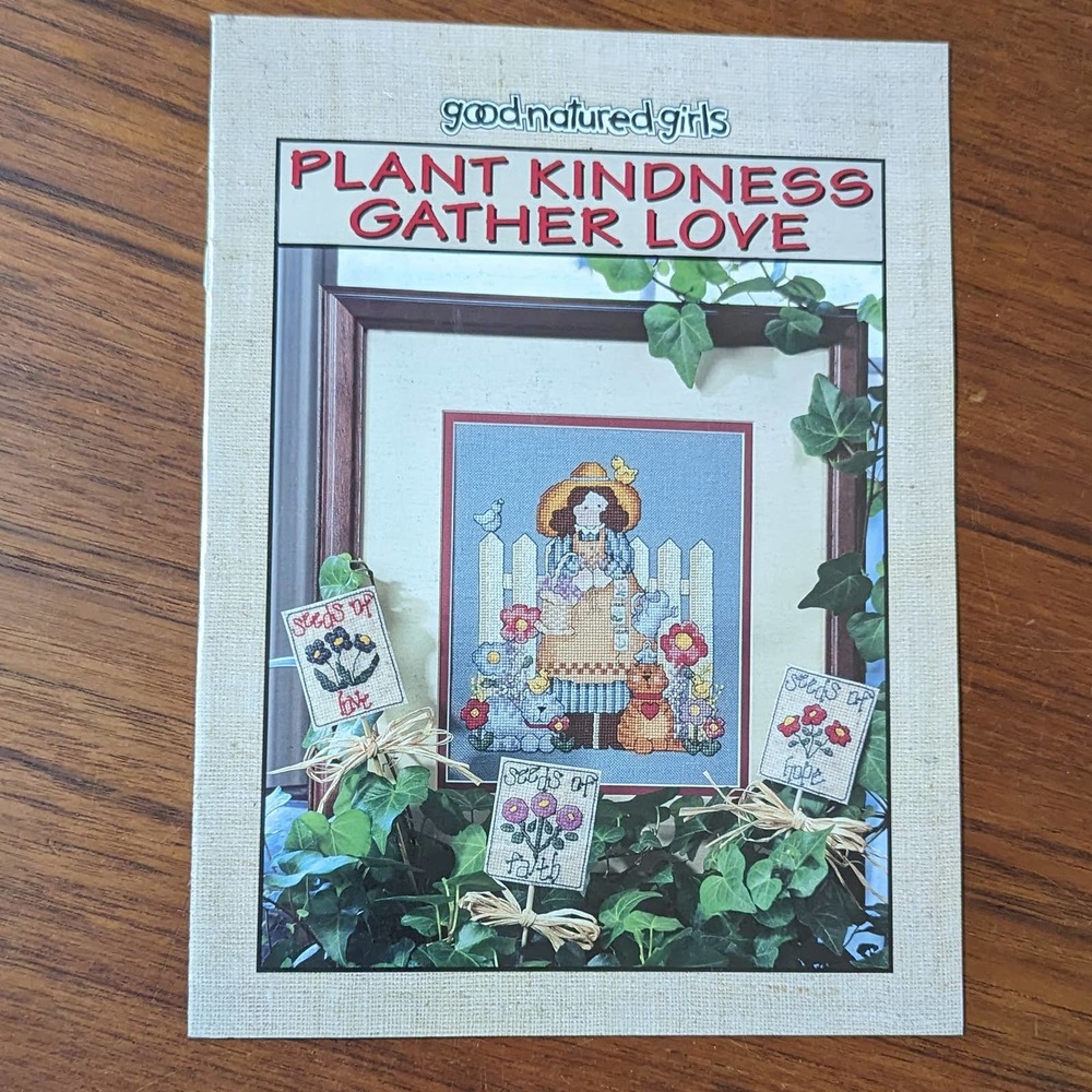 Plant Kindness Gather Love Cross Stitch Pattern Book